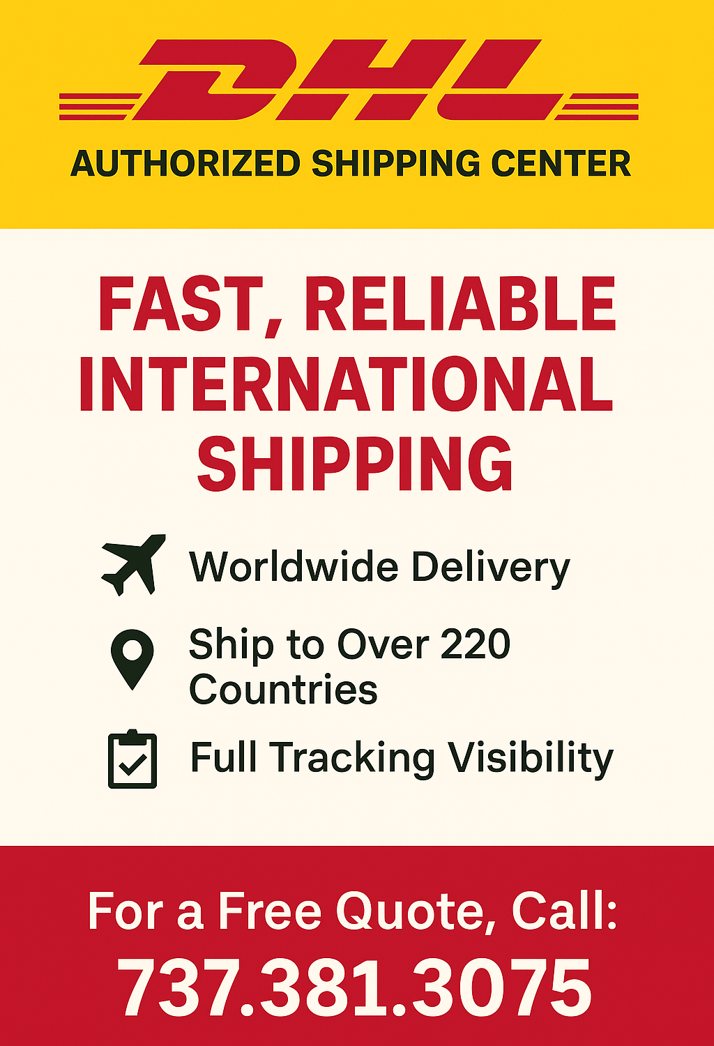 DHL Vertical Banner
