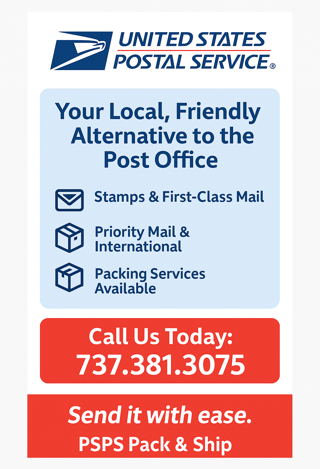 USPS Vertical banner